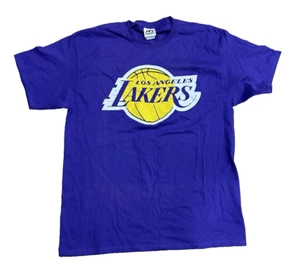 Majestic Los Angeles Lakers Men;s  Purple T Shirt Size Large - Picture 1 of 11