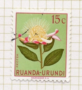 Rwanda 1953 Flowers Early Issue Fine Used Value 15c. 248016 - Picture 1 of 1