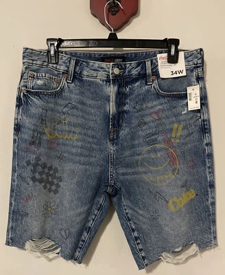 Pantalones Cortos Aero Para Hombres Talla 34 Coca Cola Calce Suelto Denim Azul Jean Algodón ¡NUEVOS CON ETIQUETAS! A780 Foto 1 de 4