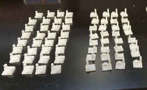 Air/Naval Bases for Axis and Allies 1940 - 64 Pieces (3D Printed)