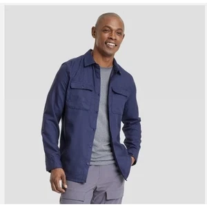 All In Motion XXL Button Up Performance Flannel Navy NWT - Picture 1 of 6