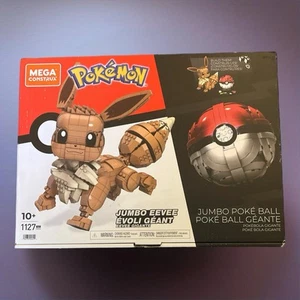Mega Construx Pokémon Jumbo Eevee & Pokeball Construction Set NEW Open Box - Picture 1 of 6