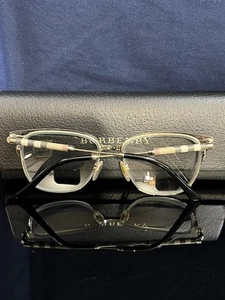 Gafas de metal Burberry marcos dorados negros - BE 1313Q 1238 Burdeos 53-16-140 - Imagen 1 de 10