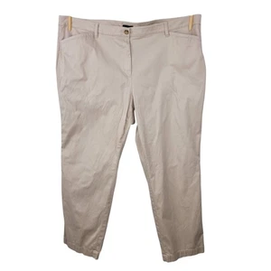 Pantalones Talbots Talla Grande 22W Caqui Elastizados Bronceados Caquis Trabajo Profesional 22 Beige - Imagen 1 de 7