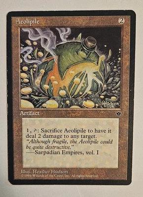 MTG Aeolipile, Fallen Empires, LP, English, RARE! - Image 1 of 4
