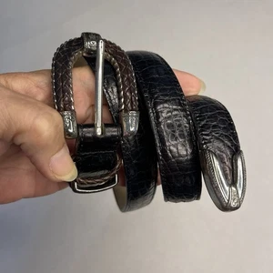 Dunkelbrauner Damen-Ledergürtel Brighton 40253 ML/32, 7/8 "breit - Bild 1 von 5