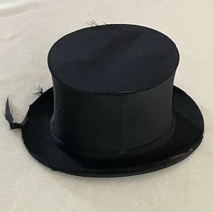 Antique Regent St. London collapsible top hat Old 19th Century? - Picture 1 of 13