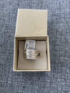 JTV Bella Luce 3.25 CTW Sterling Silver & 18K Yellow Gold Over SS Ring Size 10 - - Picture 1 of 6