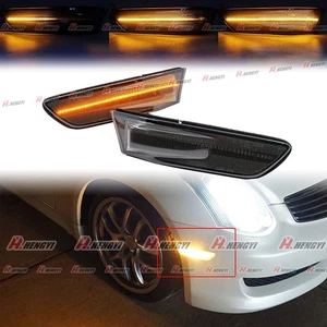 For Nissan Skyline 350GT V35 Coupe Swiping LED Indicator Guard Repeater Lights - Picture 1 of 12