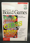 Classic Board Games PC (Vintage CD-ROM) Mah Jongg Chess Checkers *RARE