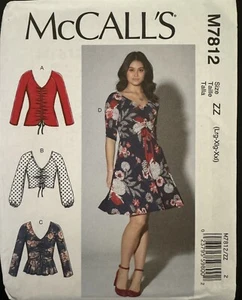 Prendas para el torso y vestido jersey con patrón McCall's M7812 Miss talla L, XL, XXL (16-26) sin cortar - Imagen 1 de 2
