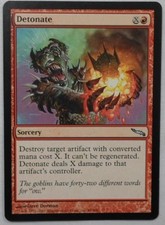 MAGIC THE GATHERING MTG 2003 MIRRODIN RED DETONATE SORCERY ENGLISH CARD