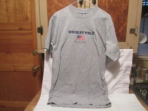 NOS Heritage Wrigley Field Chicago Embroidered T-Shirt W/Flag - Picture 1 of 4