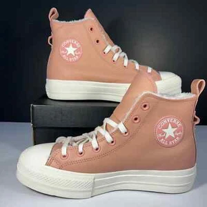 Converse Chuck Taylor All Star Lift Hi Rust Pink/Egret Womens Size 9.5 A04256C - Picture 1 of 15