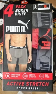 PUMA 4 Pack Boxer Briefs - Active Stretch - Männer - S - Bild 1 von 2