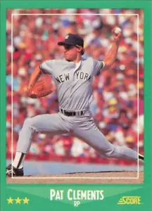 1988 Score Baseball Pat Clements New York Yankees #389 - Picture 1 of 2
