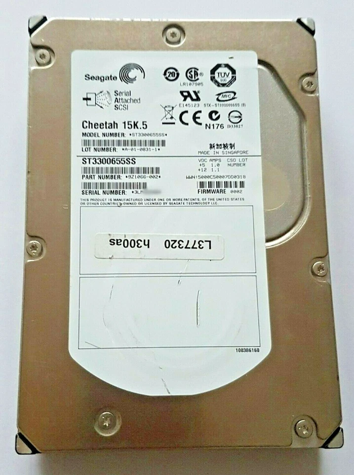 300 GB SAS Seagate Cheetah 15K.5 ST3300655SS 16MB HDD 3,5 " Internal Hard Drive - Image 1 of 1