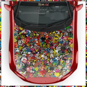 Stickerbomb Pellicola Auto Car-Wrapping Loghi & Marche, Special Opaca & Lucida - Foto 1 di 13