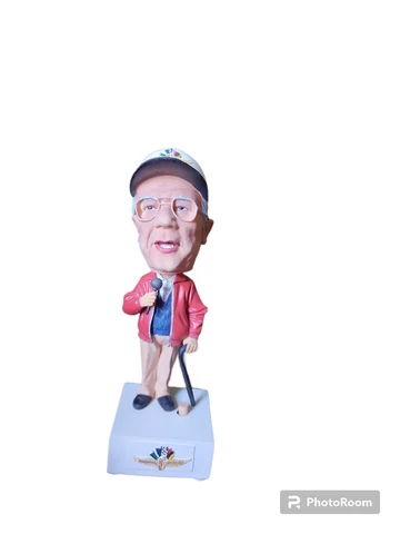 VINTAGE * NEW * 2005 TOM CARNEGIE INDY 500 TALKING BOBBLEHEAD LIMITED EDITION Cover