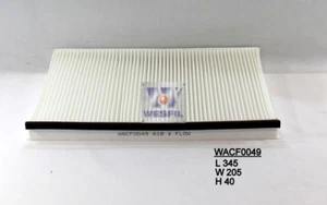 WESFIL CABIN FILTER FOR Mercedes Benz Vito 113CDi 2.1L 2011-on WACF0049 - Picture 1 of 1
