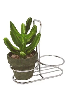 Support For 2 Small Planters Chrome Large - Picture 1 of 1