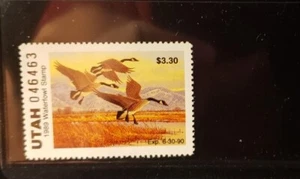 State Duck Stamp - Utah 1989 - UT-4 - Canada Geese - MNH - XF - Picture 1 of 1