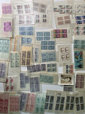 1950's -70's Bulk Lot Stamp Blocks Singles Peace Corps Energy Conservation 4-H - Image 1 of 4