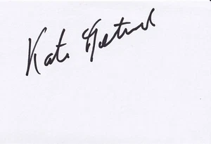 Actresses - Kate Fleetwood - Hand Signed 6x4 Inch White Card - Harry Potter -COA - Picture 1 of 2