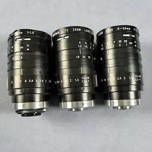 Cosmicar Pentax 8-48mm TV Zoom Camera Lens 1:1.0 x3 - Picture 1 of 6