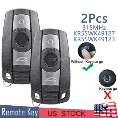 2 Replacement for 2006-2011 BMW 3 Series 323 325 328 330 i xi Ci Remote Key Fob - Image 1 of 4