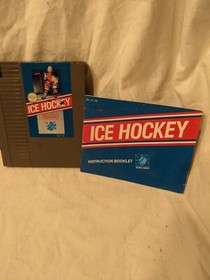Juego Nintendo NES Ice Hockey Y Manuel Sin Caja Probado Funciona
