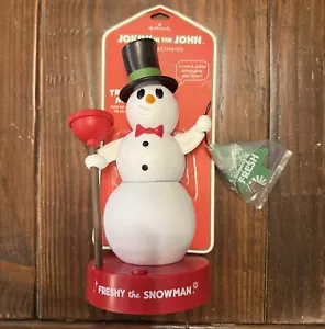 NUOVO Hallmark Jokin' in the John Motion Activated Freshy il pupazzo di neve - Foto 1 di 3