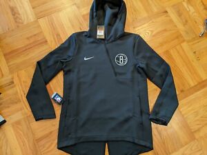 NWT NIKE BROOKLYN NETS THERMA SHOWTIME PULLOVER PLAYER JACKET sz L-TALL kd kyrie