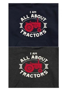 All About Red Tractors IH Youth Pullover Hoodie - Picture 1 of 9