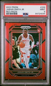 2022 Prizm Jabari Smith Jr. Red Prizm /299 Rookie RC PSA 9 Mint ๐ Color Match - Picture 1 of 3