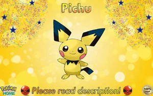 ✨Shiny Pichu Michina Town EVENT 6IV✨Pokémon Scarlet/Violet Sw/Sh HOME (💯Legal) - Picture 1 of 4
