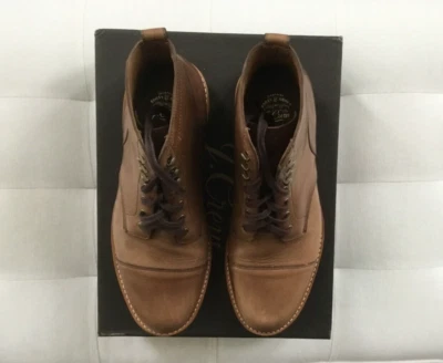 J. Botas Crew Para Hombres KENTON CHROMEXCEL Cuero Puntera Talla 11.5 $298 Natural Usadas en Excelente Condición Foto 1 de 4