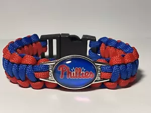 Philadelphia Phillies Baseball Paracord Bracelet NEW - Picture 1 of 2