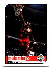 1998-99 UD Choice Preview Dikembe Mutombo Atlanta Hawks #1