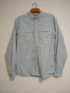 Dakota Grizzly Men’s Shirt Blue Plaid Long Sleeve Button Down Outdoors Large - Picture 1 of 14