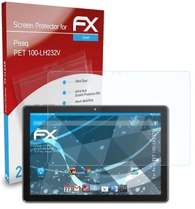 atFoliX 2x Screen Protection Film for Peaq PET 100-LH232V Screen Protector clear - Afbeelding 1 van 8