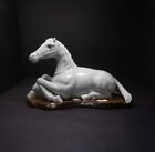 Rare Antique 15" Chinese Export Porcelain Blanc De Chine Laying Down Horse