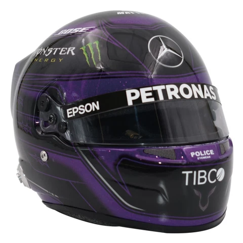 LEWIS HAMILTON 2020 Mercedes Benz  1:2 Scale F 1 Mini Helmet Cover