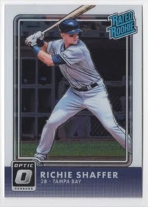 2016 Donruss Optic RATED ROOKIE Richie Shaffer Tampa Bay Rays #45 - Picture 1 of 2