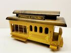 Vintage Wooden San Francisco Municipal Railway Powell & Hyde Sts Music Box