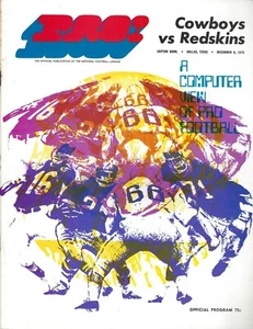 1970 12/6 football program Dallas Cowboys Washington Redskins Cotton Bowl VG - Picture 1 of 1