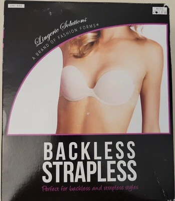 Fashion Forms Women's Adhesive Strapless Backless Bra - Nude Size B - Image 1 of 2