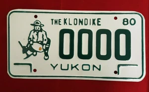 Yukon Klondike Sample 1980 License Plate "Klondike" Prospector Series New PRICE - Bild 1 von 3