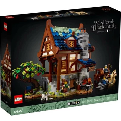 🔥 LEGO Ideas 21325 Medieval Blacksmith – Brand New & Sealed – Retired Set - Image 1 of 4