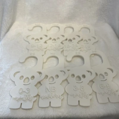 Juego de 8 divisores para organizadores de tallas de ropa armario de bebé, organizador de guardería Foto 1 de 4